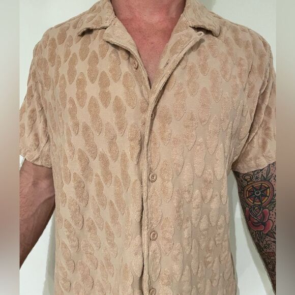 ...Lost 100% Cotton Short Sleeve Woven Shirt Size XL - Picture 3 of 5